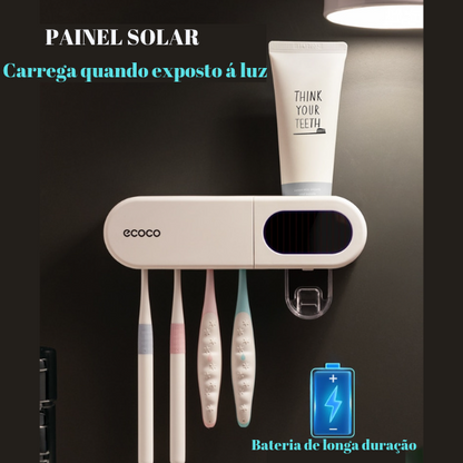 Esterilizador de escova de dente Uv com dispensador de creme dental